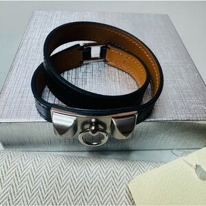 Hermès Rivale Double Tour Bracelet in size T2 Authentic and New
